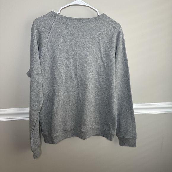 Draper James Heather Gray Sweatshirt with Navy Script - Picture 7 of 9